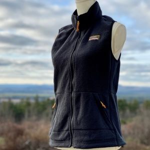 L.L. Bean Black Fleece Vest, Size S